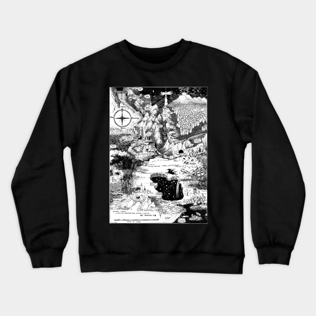 Sydney Sime Land Of Dreams Crewneck Sweatshirt by AltrusianGrace